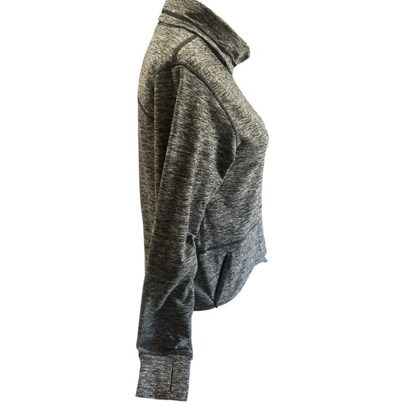 Lululemon Ready to Rulu Heathered Black Gray Fleece Pullover  W3DTYS size 2 - Picture 6 of 12